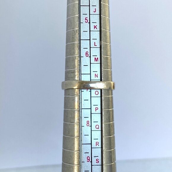 VTG Sterling Silver 925 Oxidized Art Deco Style Marcasite Band Ring Sz 6.75 - Picture 9 of 16